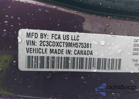 2021 Dodge Charger R/T Rwd from USA, damaged, VIN 2C3CDXCT9MH575381